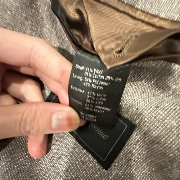 Saks Fifth Avenue Light Gray Blazer